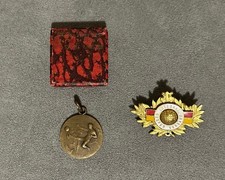 2x Schweiz Abzeichen Fussball Hota Zurich Medaillen Anhänger Genfer Verb. Orden