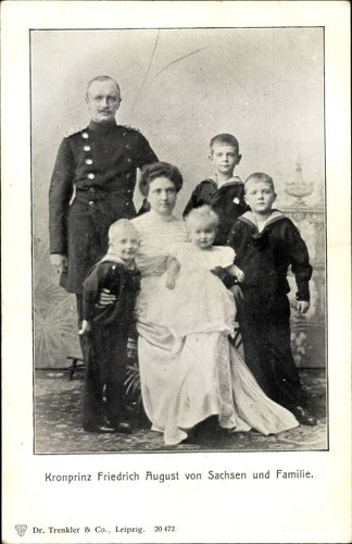 König friedrich august - ak,