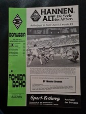 Fohlen Echo 1979 / 80  Borussia Mönchengladbach - SV Werder Bremen Fohlenecho 