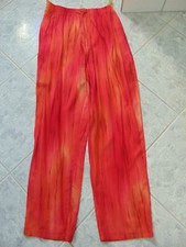 NEU! Damen Hippie Indianstyle Hose - Gr. 44 - rot - orange - Viskose