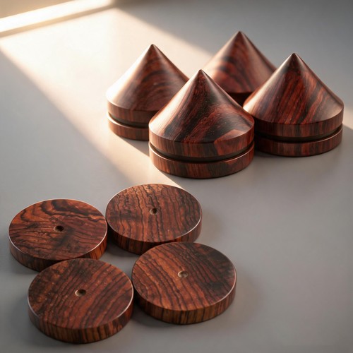 Ebenholz isolating feet - 4x,