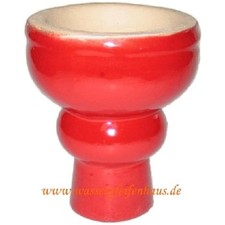 Tonkopf glasiert Rot ca. 6 cm
