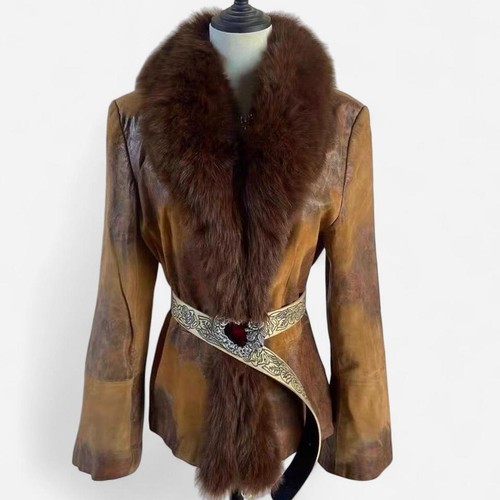 Braune echtfelljacke damen - braune,