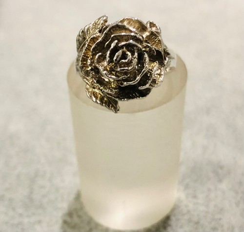 925 silberring mit - 925/-, rose