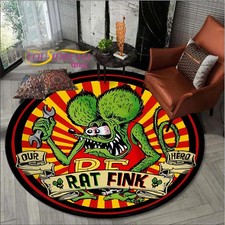 Rat Fink Teppich rund modernes