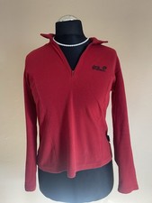 Jack Wolfskin Damen Fleecepullover Rot Bordeaux. Gr L.
