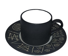 Vintage 80er Habitat Scraffito