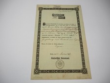 Patent Urkunde Macholl Cognac