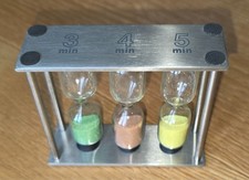 Tea timer Sanduhr Edelstahl