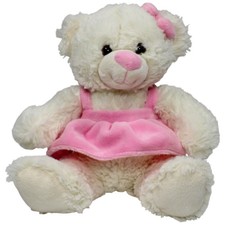 Weißer kuscheliger Teddy mit