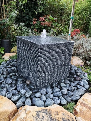 Quellstein würfel 50cm granit - quellstein,