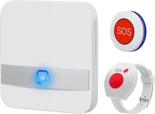 Aufachieve Notrufknopf Senioren Notruf Armband 4 Lautstärkestufen Notfallknopf