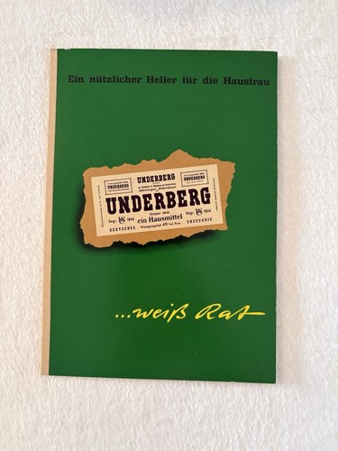 Underberg weiß rat - weiß, 1960