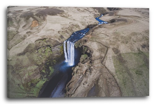 Lein wand bild - lein-wand-bild:, wasserfall
