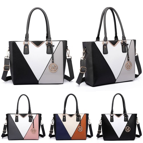 Leder damen handtasche - pu-leder,