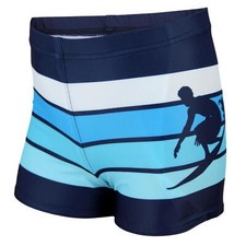 Aquarti Jungen Badehose Gestreift mit Motiven