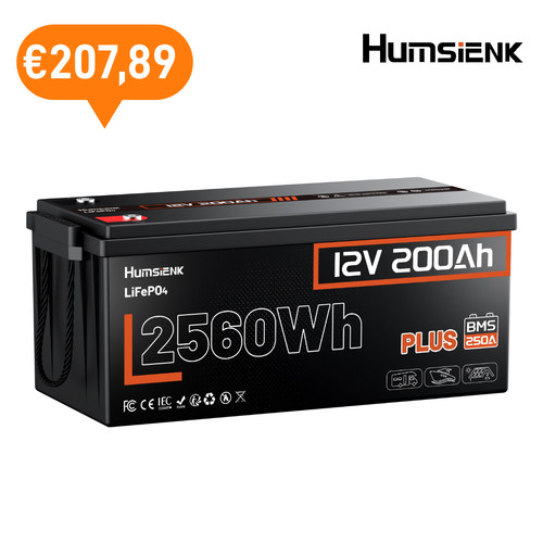 12v 200ah 2560wh - 200ah, lifepo4