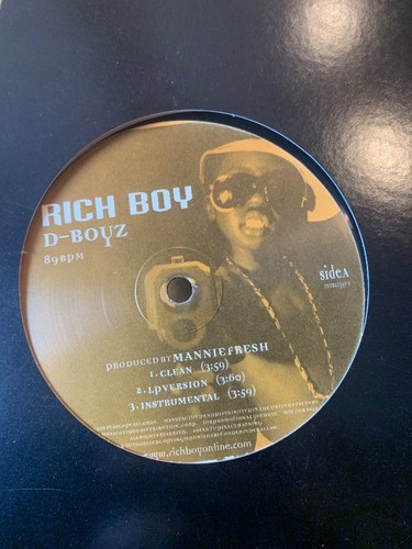 Rich boy boyz vinyl - rich,