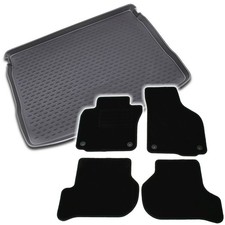 Fußmatten Kofferraumwanne für VW Golf 6 2008-2012 im Set Automatten Auslage