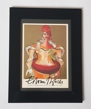 ELVIRA BACH - Handsigniert & gerahmte Kunstkarte  "o.T., 1992"