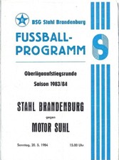 DDR Fußballprogramm   BSG