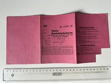 Reichskleiderkarte 1944/45 für Maiden, Grebendorf Kr. Eschwege, Meinhard Werra-M