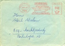72488 Sigmaringen  Brief der Firma Panhans nach Marktredwitz 1963