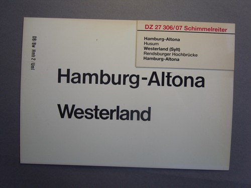 Orig zuglaufschild - orig,