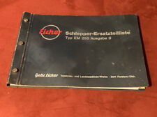Eicher EM 295 Panther Schlepper Ersatzteilliste Ausgabe B Original 