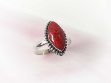 Silber Ring 925 Schaumkoralle