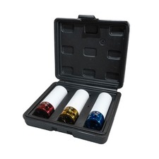 Kraft Stecknuss Satz Schoneinsätze 1/2" 17 19 21 Alufelge Schlagschrauber Felgen