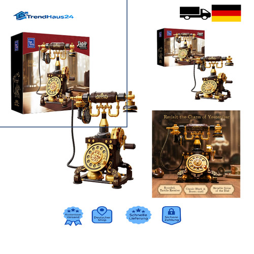 Retro telefon bausteinset - retro,