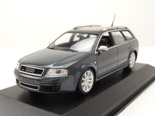 Audi RS6 Avant Kombi 2002 grau metallic Modellauto 1:43 Maxichamps
