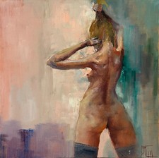 Original Ölgemälde, Akt