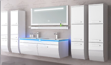 Doppelwaschtisch 240 cm Weiss