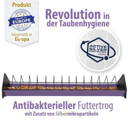 Futtertrog aus kunststoff - kunststoff, mit