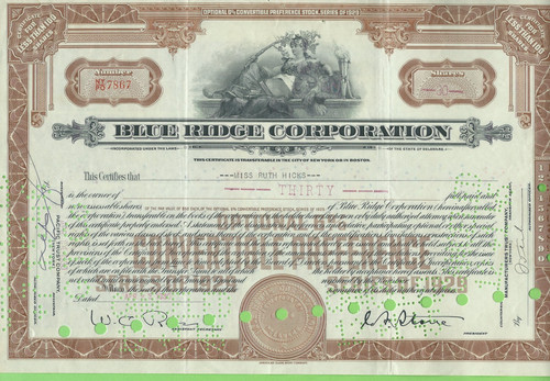 Blue ridge corporation - blue,