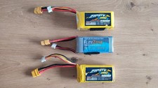 3x LiPo Akkus Zippy Compact 3s 11,1V 1000mAh 1300mAh Modellbau FlightZone XT60