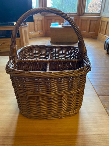 Vintage weinträger korb - vintage, aus