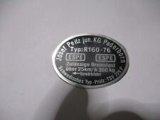 ESPE Peitz Typenschild Schild