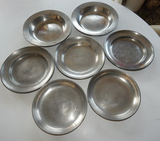 7 Zinnteller Biedermeier