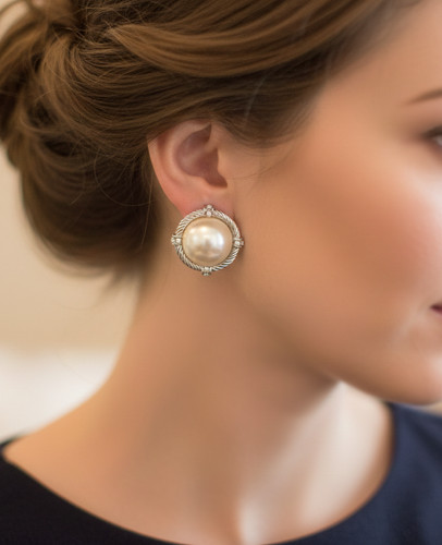 Vintage ohrringe mit clip - vintage,