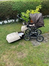 Teutonia Elegance Kinderwagen – Braun/Beige Retro Top Zustand Mit Zubehör