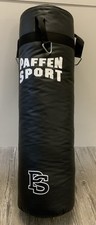 PaffenSport «FIT» Boxsack 30x100cm Schwarz Kunstleder 28kg Nylonaufhängung(R6-A2