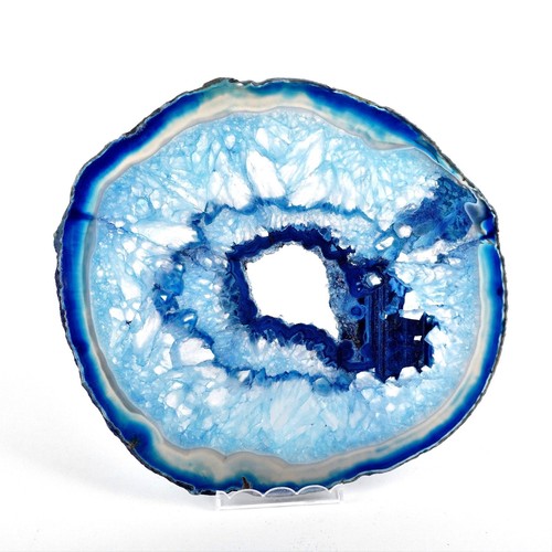 Große achatscheibe blau - xl, Ø