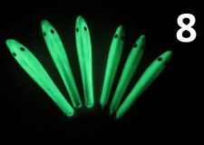 6 Bergmann-Pilker (3x260g&3x400g)! Fluo selbstleuchtend; 3D Augen, Norwegen