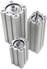 ISO 21287 Pneumatikzylinder, doppeltwirkend, Kolben 63mm, Hub 5 bis 200 mm