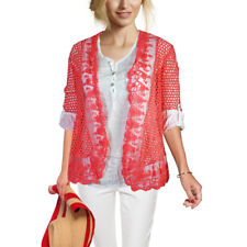 Boho Romantik 2-tlg.Set Bluse mit Bolero Netz Florentiner Spitze NEU Gr.36 S