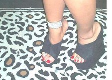 Mega High Heel Zoccoli Pantoletten  20 cm, neu, limitiert in Gr. 44