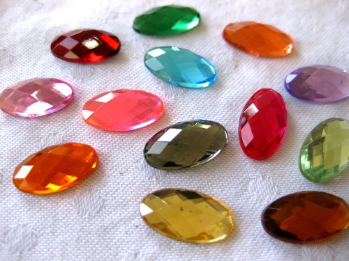 Acryl strass glitzersteine - 80, acryl-strass-glitzersteine